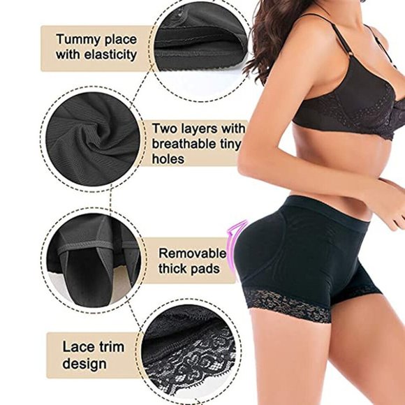 Butt Lift Women FAKE ASS & Hip Enhancer Booty Padded Underwear Panties Shaper - Picture 7 of 12